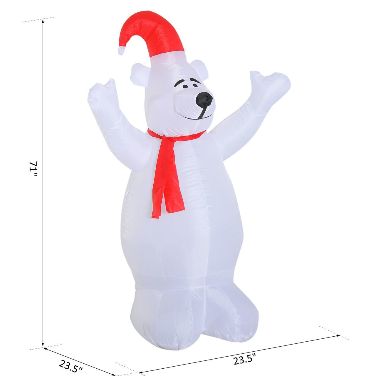 Convenience Boutique / Christmas Decoration 6' Inflatable Bear Airblown