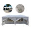 Picture of Outdoor Gazebo Tent 10' x 20" Easy Pop Up with 6 Walls - White