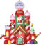 Picture of Outdoor Inflatable Christmas Decor Candy Castle - 10ft