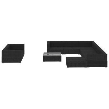 Picture of Outdoor Furniture Lounge Set - Black