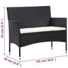 Picture of Outdoor Furniture Lounger Set - Black