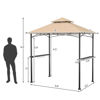 Picture of Outdoor BBQ Grill Canopy Tent Double-tier - 8 ft