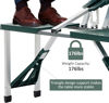 Picture of Outdoor Portable Folding Picnic Table Set - Green