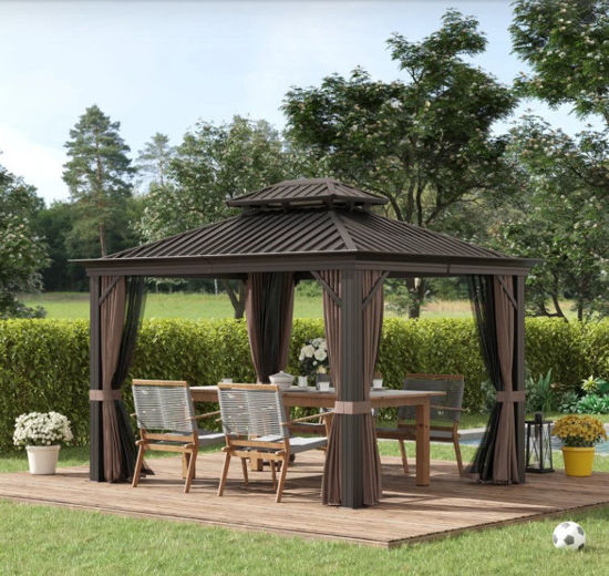 Picture of Outdoor Hardtop Aluminum Frame Gazebo