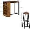 Picture of Dining Bar Table Set with Bar Stools