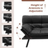 Picture of Convertible Futon Sofa Bed - Black