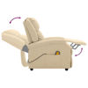 Picture of Living Room Fabric Massage Recliner Chair - Cream