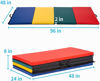 Picture of Folding Tumbling Gymnastics Mat Multicolor - 4' x 8' x 2"