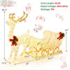 Picture of 6' Christmas Decor Reindeer and Sleigh with Lights