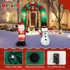 Picture of 8' Christmas Decor Archway with Santa Claus