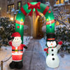 Picture of 8' Christmas Decor Archway with Santa Claus