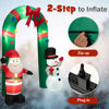 Picture of 8' Christmas Decor Archway with Santa Claus