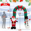 Picture of 8' Christmas Decor Archway with Santa Claus