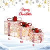 Picture of Christmas Gift Boxes with Lights - 3 pc